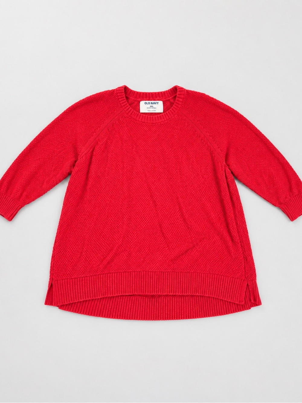 Old Navy Red Scoopneck Knit Sweater